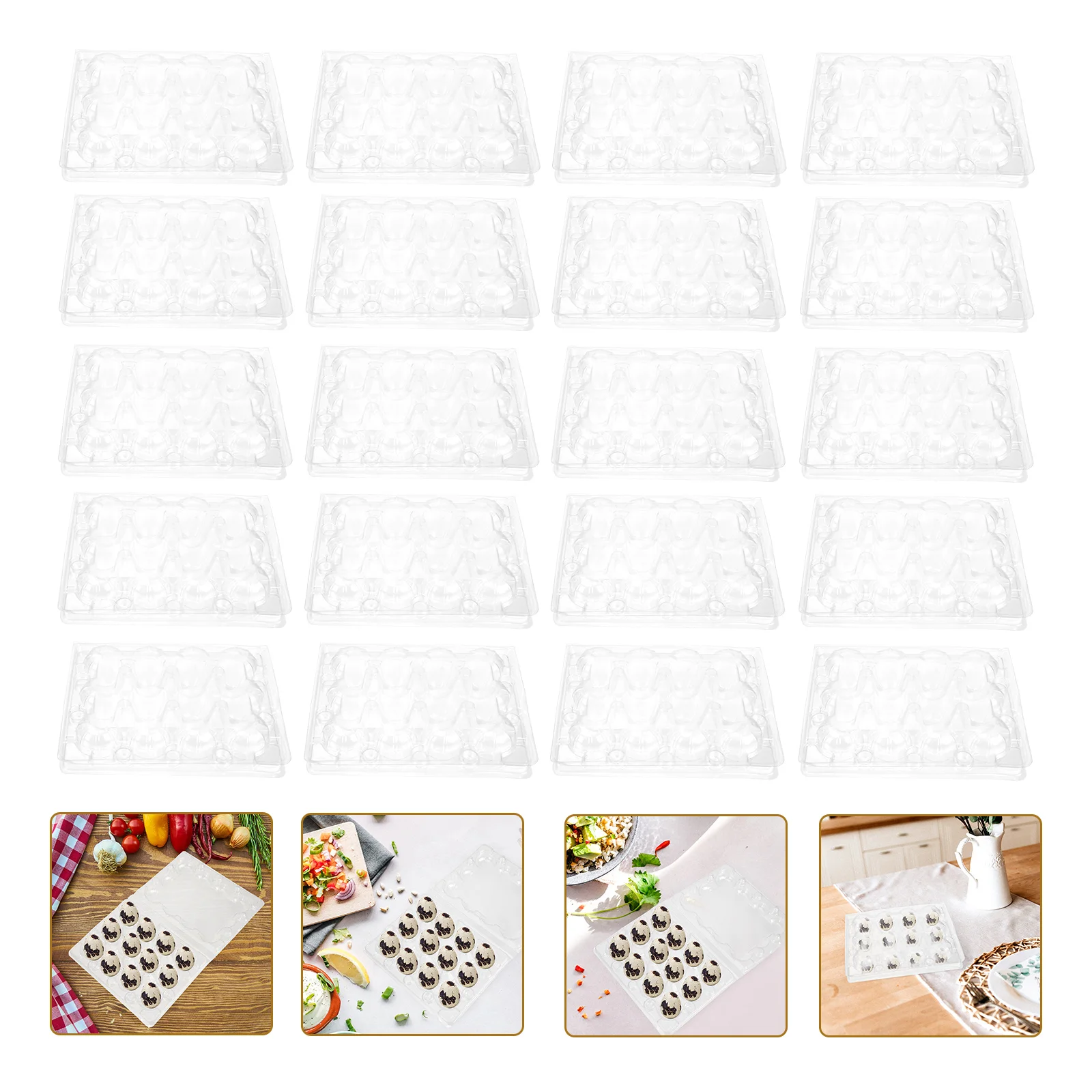 50 Pcs Egg Rack Kitchen Plate Plastic Tray Organizer Storage Disposable Containers Quail
50 Pcs Egg Rack Kitchen Plate Plastic Tray Organizer Storage Disposable Containers Quail