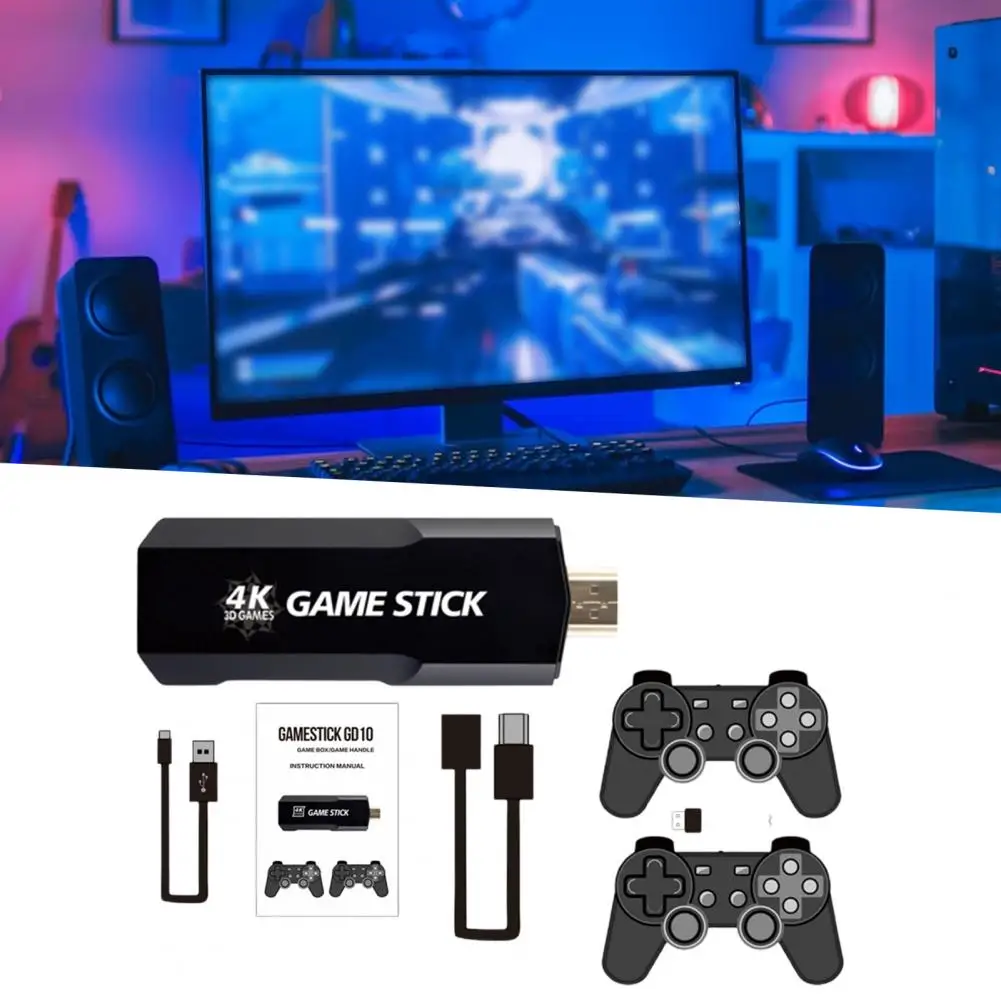 Portable Interesting Wireless Video Game Console Double Controller Mini Game Station Plug Play for Kids
Portable Interesting Wireless Video Game Console Double Controller Mini Game Station Plug Play for Kids