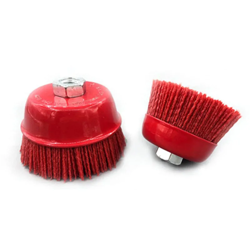 1 pcs 100* M14 Cup Nylon Abrasive Brush Wheel P80 Pile Polymer abrasive 4" Angle Grinder Tool
1 pcs 100* M14 Cup Nylon Abrasive Brush Wheel P80 Pile Polymer abrasive 4" Angle Grinder Tool