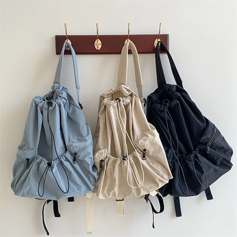 Fashion Ruched Drawsting Backpacks for Women Casual Polyester Lady Backpack Light Weight Students Bag Large Capacity Travel Sac
Fashion Ruched Drawsting Backpacks for Women Casual Polyester Lady Backpack Light Weight Students Bag Large Capacity Travel Sac