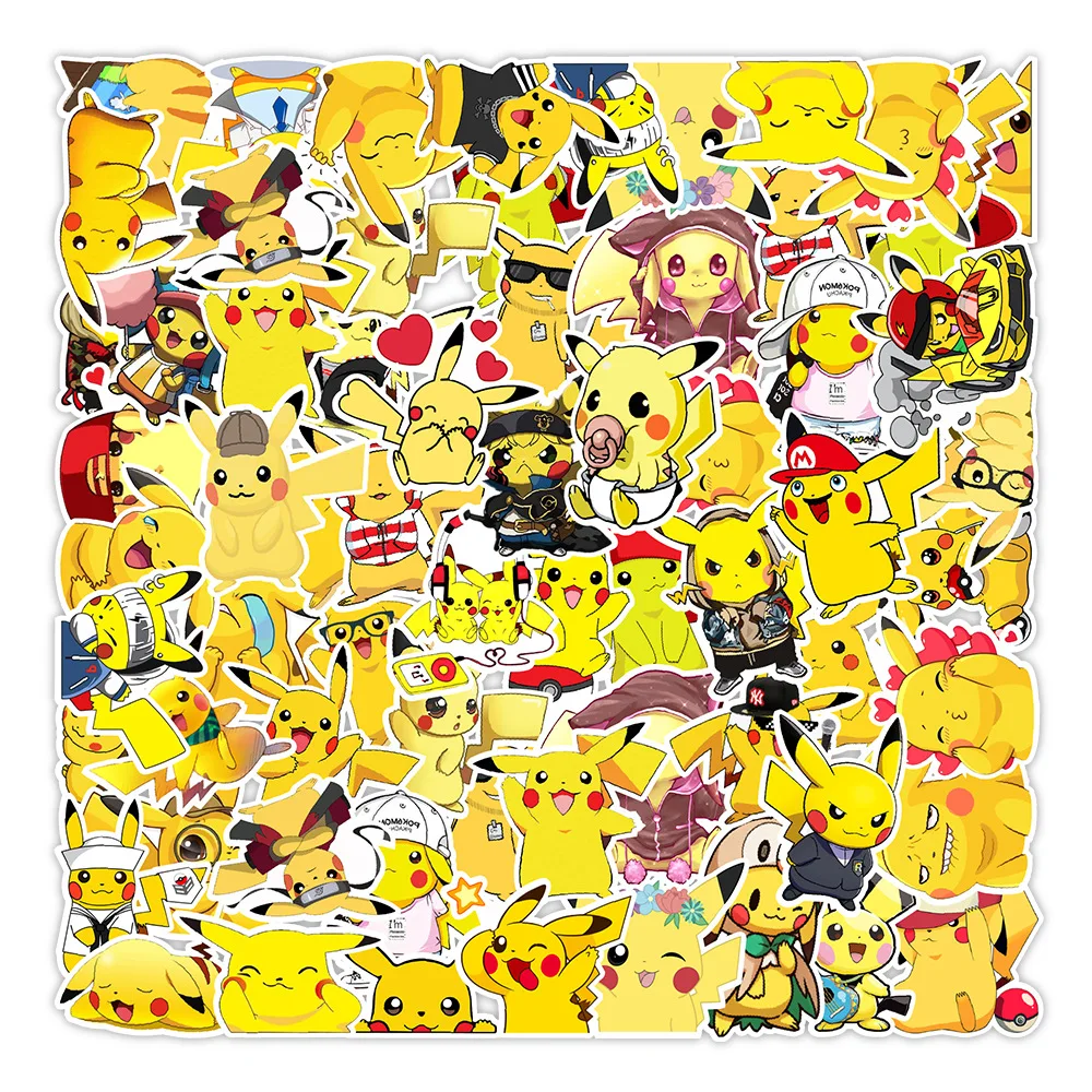 50 Pcs Anime Pokémon Kawaii Pikachu Cartoon Graffiti Stickers Suitcase Kettle Computer Handbook Decorative Stickers Toys
50 Pcs Anime Pokémon Kawaii Pikachu Cartoon Graffiti Stickers Suitcase Kettle Computer Handbook Decorative Stickers Toys