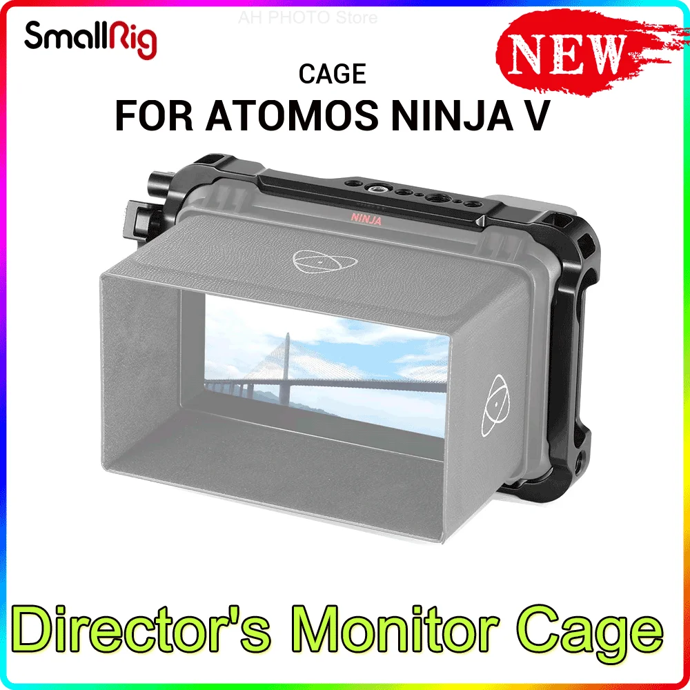 Клетка для режиссера SmallRig для Atomos Ninja V с направляющими NATO сверху и снизу 2209
Клетка для режиссера SmallRig для Atomos Ninja V с направляющими NATO сверху и снизу 2209