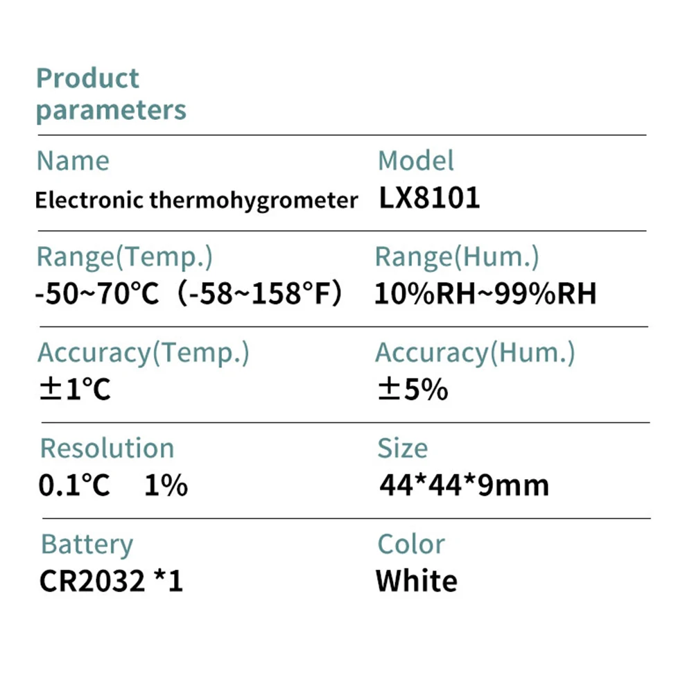 LCD Indoor Outdoor Thermometer Hygrometer Sensor Weather Station for Smart Home Convenient Design Wide Application 2PCS
LCD Indoor Outdoor Thermometer Hygrometer Sensor Weather Station for Smart Home Convenient Design Wide Application 2PCS