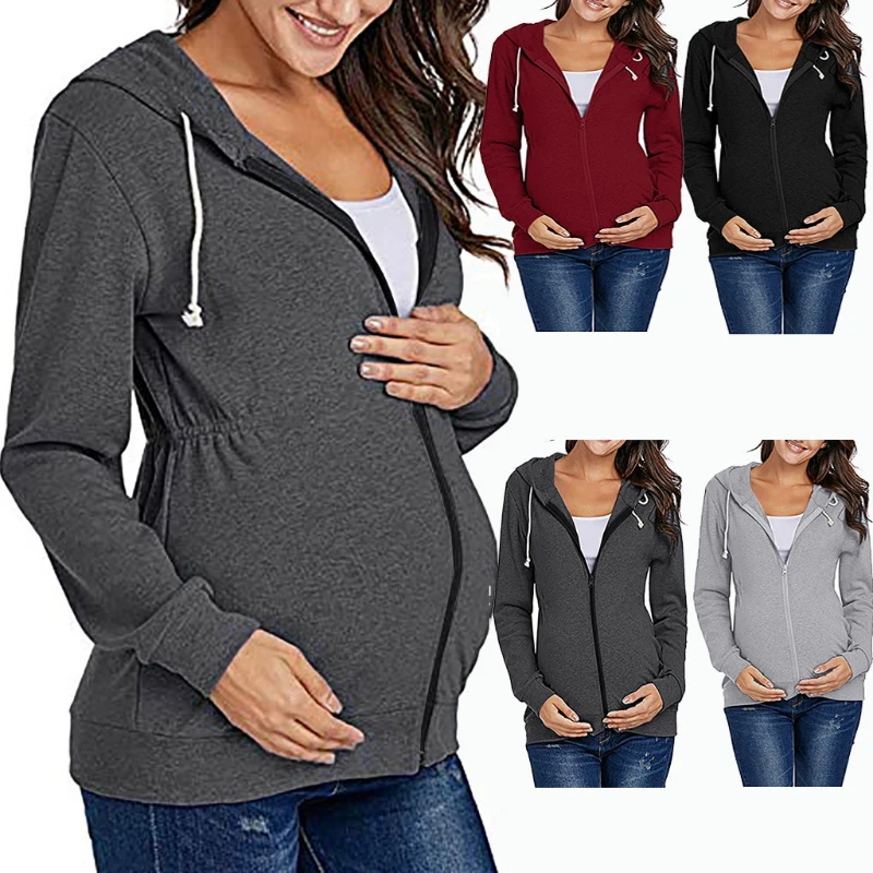 Maternity Clothes Hoodies Solid Color Long Sleeve V-neck Hoodie Sweatshirts Top Mom Pregnant Breastfeeding Winter Warm Blouse
Maternity Clothes Hoodies Solid Color Long Sleeve V-neck Hoodie Sweatshirts Top Mom Pregnant Breastfeeding Winter Warm Blouse