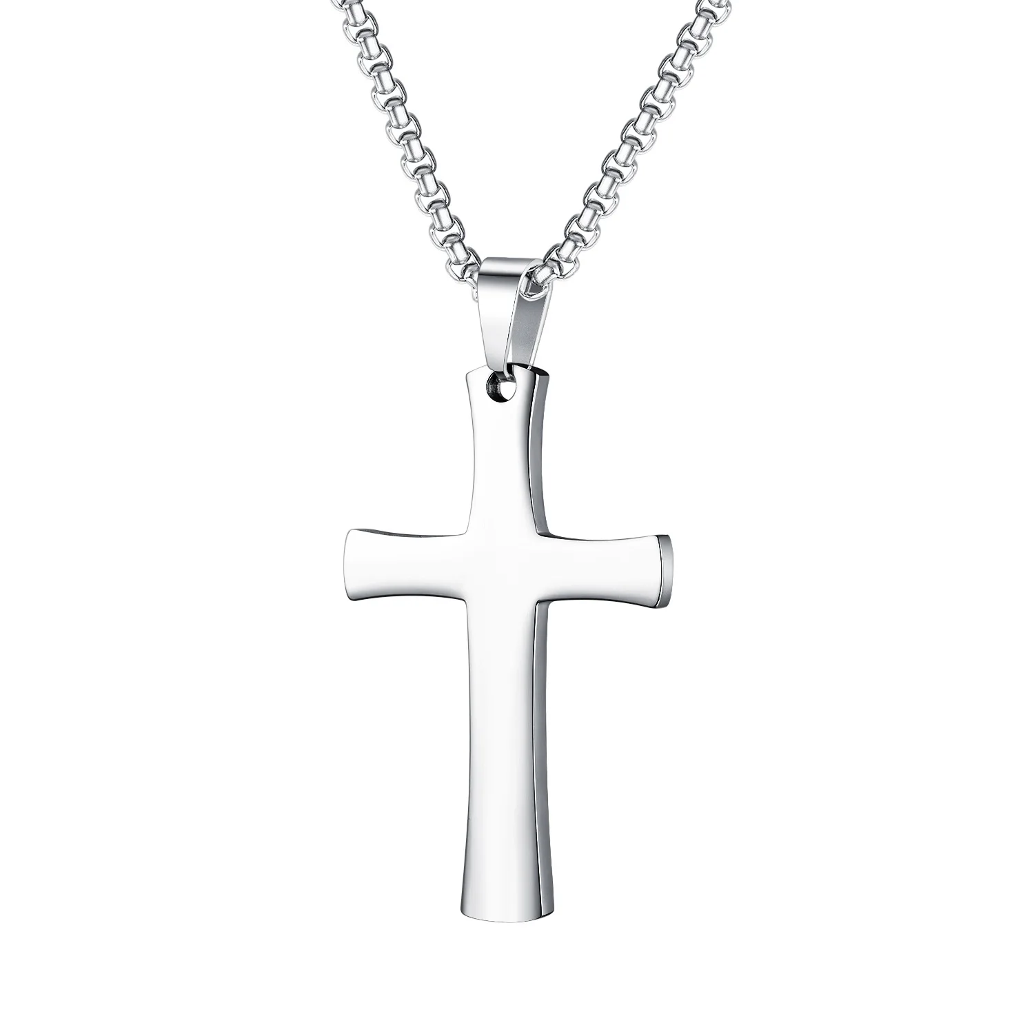 Punk Rock Style Men's Stainless Steel Cross Necklace Simple Style Student Accessories
Punk Rock Style Men's Stainless Steel Cross Necklace Simple Style Student Accessories
