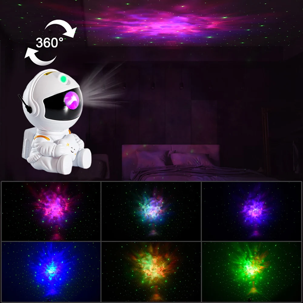 New Galaxy Star Projector Astronaut Starry Sky Galaxy Star Projector Night Lamp LED Light Bedroom Room Decorative Lights for Kid
New Galaxy Star Projector Astronaut Starry Sky Galaxy Star Projector Night Lamp LED Light Bedroom Room Decorative Lights for Kid