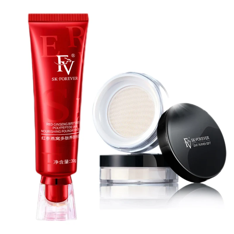 FV Makeup Foundation and Pearl Loose Powder Set Oil Control Long-lasting Base Makeup Kit Setting Powder Waterproof Concealer
FV Makeup Foundation and Pearl Loose Powder Set Oil Control Long-lasting Base Makeup Kit Setting Powder Waterproof Concealer