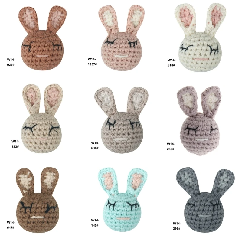 HUYU Newborn Pacifier Clip Crochet Rabbit DIY Rattle Beads Baby Teething Necklace Accessories Shower Gift Infant Chewing Toy
HUYU Newborn Pacifier Clip Crochet Rabbit DIY Rattle Beads Baby Teething Necklace Accessories Shower Gift Infant Chewing Toy