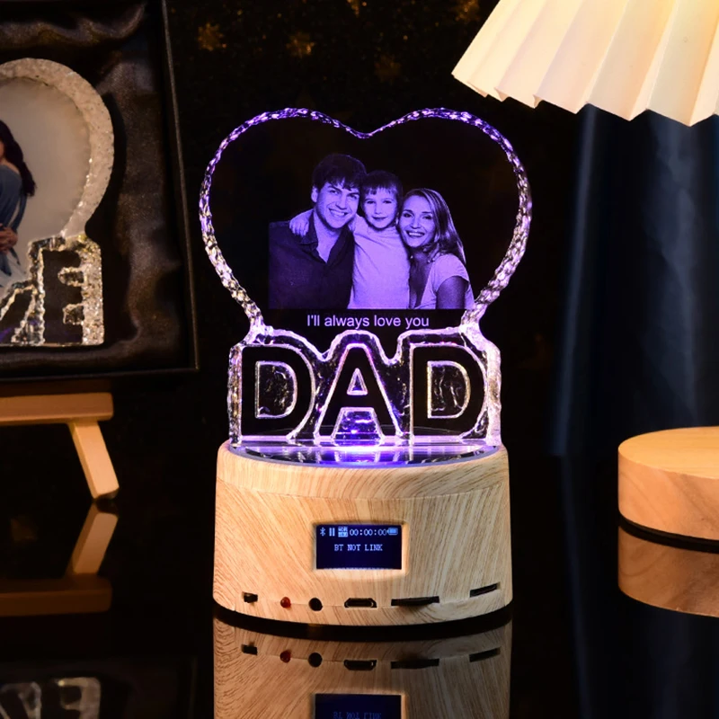 One Customized Crystal Bluetooth Music Box DIY Carving Photo Creative Gift Souvenir Exquisite Decoration
One Customized Crystal Bluetooth Music Box DIY Carving Photo Creative Gift Souvenir Exquisite Decoration