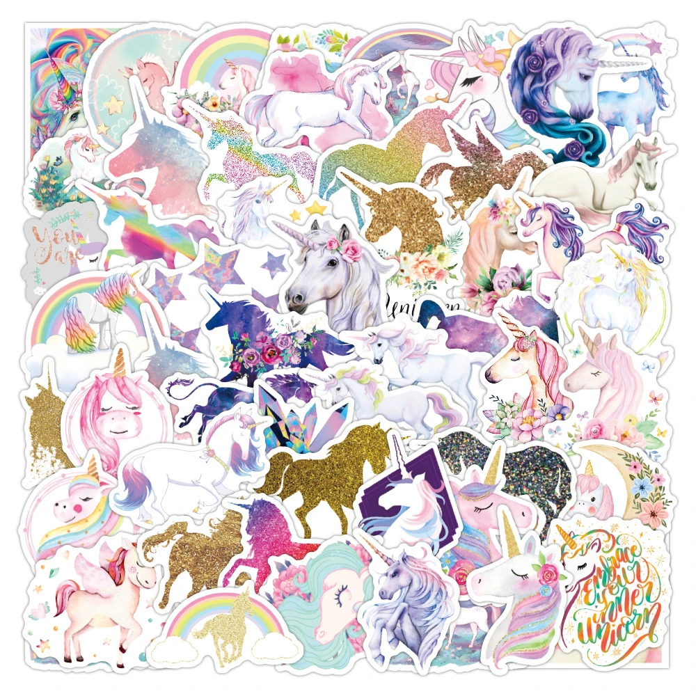 10/30/50 Pcs Cute Glitter Unicorn Cartoon Graffiti Stickers Kids Toys Decorative Luggage Helmet Motorcycle Waterproof Stickers
10/30/50 Pcs Cute Glitter Unicorn Cartoon Graffiti Stickers Kids Toys Decorative Luggage Helmet Motorcycle Waterproof Stickers