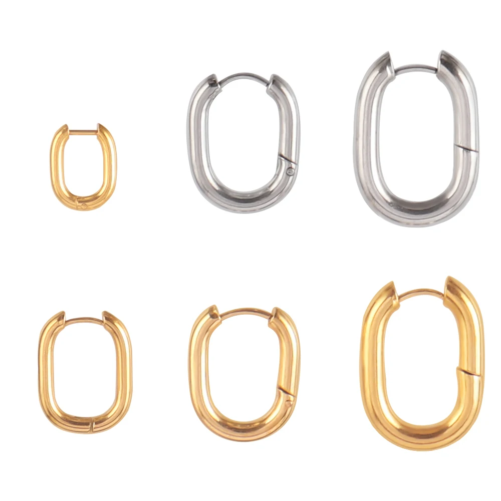 Fashion Stainless Steel Earrings For Women U-Shape Hoop Earrings Geometry Minimalist Gold Color Earrings Jewelry Gifts
Fashion Stainless Steel Earrings For Women U-Shape Hoop Earrings Geometry Minimalist Gold Color Earrings Jewelry Gifts