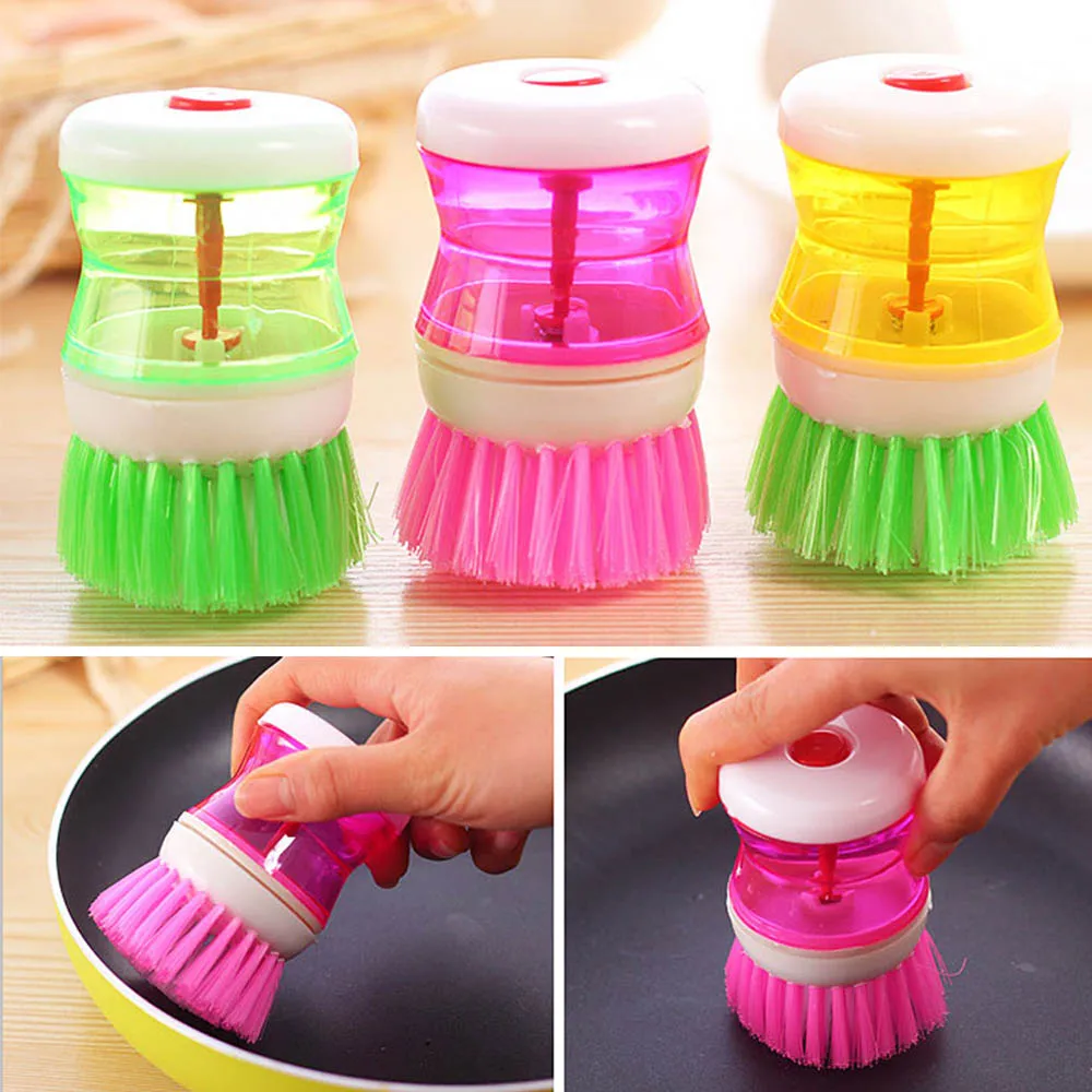 Kitchen Dish Brush With Liquid Soap Dispenser Plastic Pot Dish Cleaning Brush Home Cleaning Products Kitchen Washing Utensils
Kitchen Dish Brush With Liquid Soap Dispenser Plastic Pot Dish Cleaning Brush Home Cleaning Products Kitchen Washing Utensils