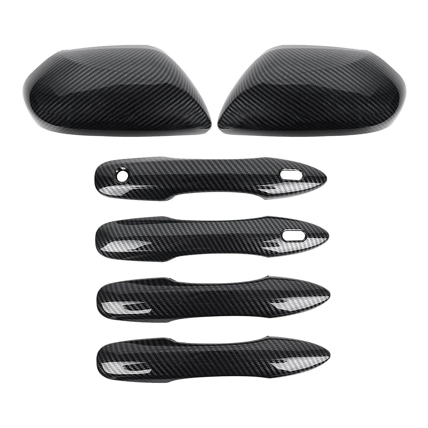 Carbon Fiber Side Door Rearview Mirror Cover Cap + Door Handle Cover for Toyota Camry 2018-2021
Carbon Fiber Side Door Rearview Mirror Cover Cap + Door Handle Cover for Toyota Camry 2018-2021