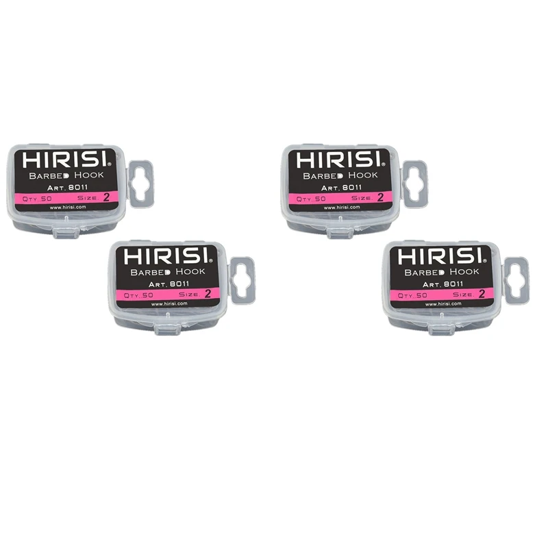 Hirisi 200Pcs High Carbon Stainless Steel Barbed Hooks Carp Fishing Hooks Pack With 8011, 100 Pcs No.6 & 100 Pcs No.10
Hirisi 200Pcs High Carbon Stainless Steel Barbed Hooks Carp Fishing Hooks Pack With 8011, 100 Pcs No.6 & 100 Pcs No.10