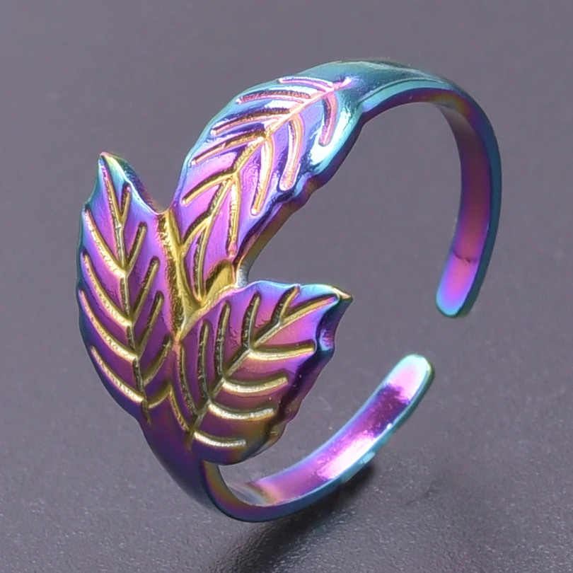 5pcs/Lot Stainless Steel Flower Apricot Tree Leaves Peach Blossom Vine Ears Of Wheat Rainbow Color Adjustable Rings For Jewelry
5pcs/Lot Stainless Steel Flower Apricot Tree Leaves Peach Blossom Vine Ears Of Wheat Rainbow Color Adjustable Rings For Jewelry
