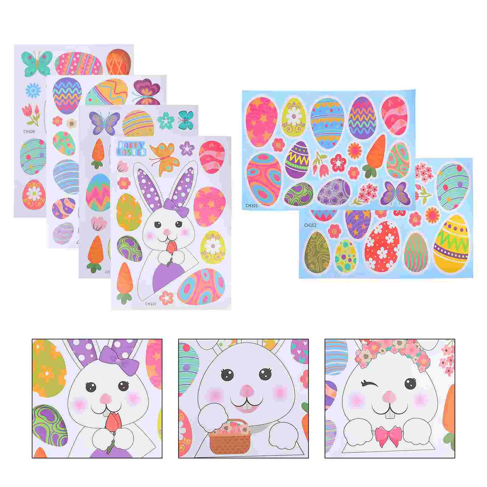 Sticker Easter Rabbit Pvc Decal Bunny Eggs Window Decorative Fridge Cartoon Adorable
Sticker Easter Rabbit Pvc Decal Bunny Eggs Window Decorative Fridge Cartoon Adorable