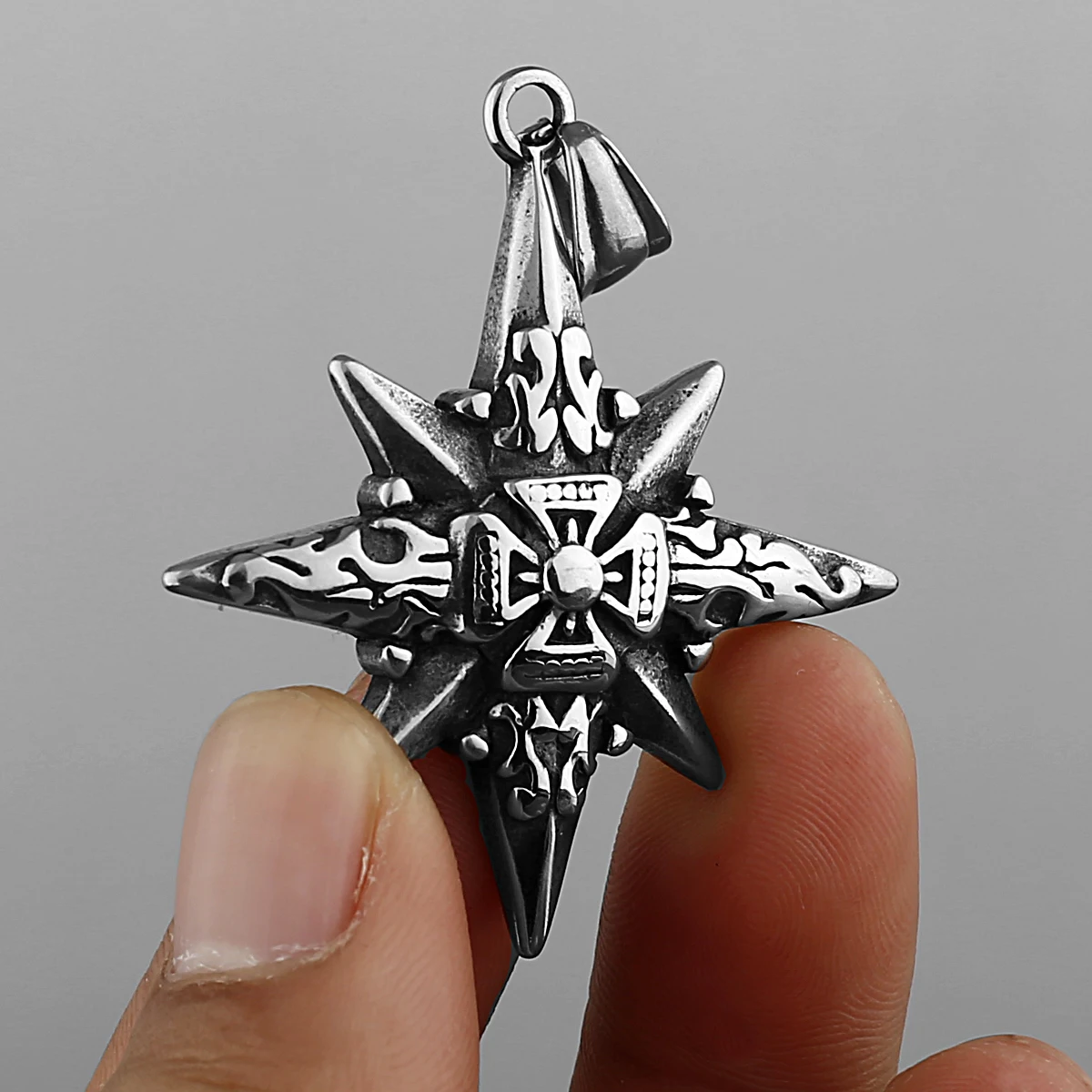 Retro Creative Octagonal Star Pendant Men's Fashion Simple 316L Stainless Steel Pendant Necklace Gift Jewelry Wholesale
Retro Creative Octagonal Star Pendant Men's Fashion Simple 316L Stainless Steel Pendant Necklace Gift Jewelry Wholesale
