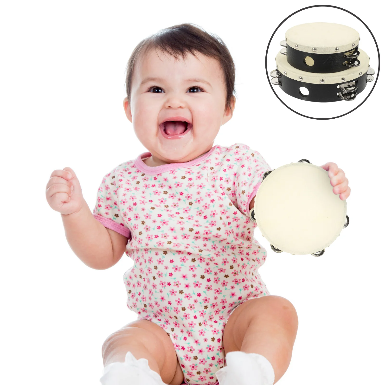 Tambourine Handmusical Percussion Drum Instrument Tambourines Kids Jingle Wooden Children Jingles Skin Ssmall Handbell
Tambourine Handmusical Percussion Drum Instrument Tambourines Kids Jingle Wooden Children Jingles Skin Ssmall Handbell