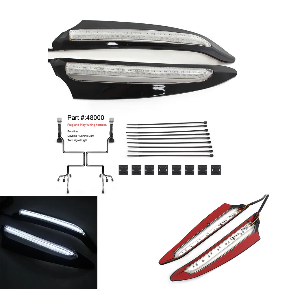 Motorcycle Front Lighted Vent Trim LED Running Light Kit Black For HONDA Gold Wing 1800 F6B GL1800 2018 2019 2020 2021
Motorcycle Front Lighted Vent Trim LED Running Light Kit Black For HONDA Gold Wing 1800 F6B GL1800 2018 2019 2020 2021