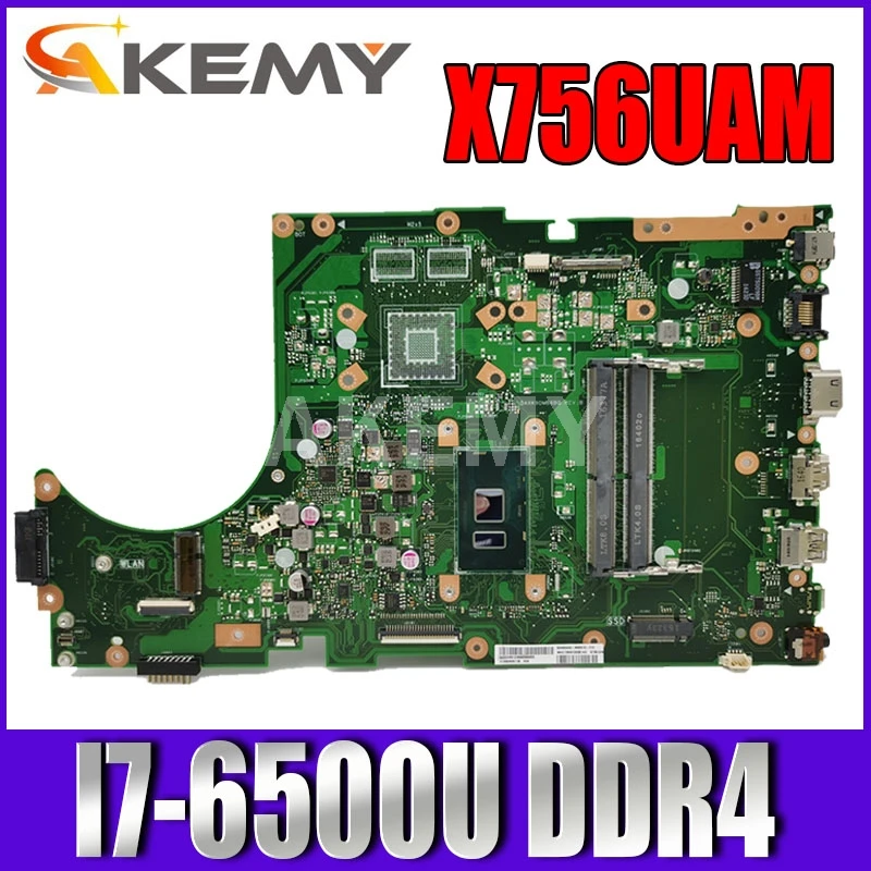 Новая материнская плата X756UAM I7-6500U для Asus X756UAM X756UV X756UQ Laotop, материнская плата DDR4, слот ОЗУ 90NB0A00-R00060
Новая материнская плата X756UAM I7-6500U для Asus X756UAM X756UV X756UQ Laotop, материнская плата DDR4, слот ОЗУ 90NB0A00-R00060