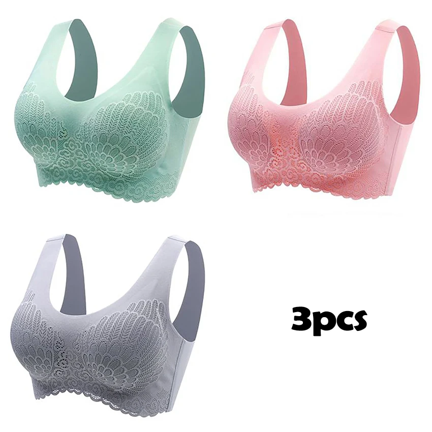 New Top Selling 3PCS/lot Latex Plus Latex Bra Seamless Bras For Women Underwear BH Push Up Bralette With Pad Vest Top Bra
New Top Selling 3PCS/lot Latex Plus Latex Bra Seamless Bras For Women Underwear BH Push Up Bralette With Pad Vest Top Bra