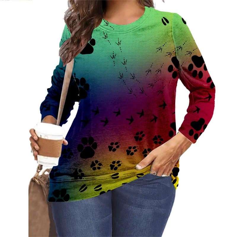 Spring Autumn Women Blouse Tracksuit Long Sleeve Casual Clothes Print Comfortable Simple Style
Spring Autumn Women Blouse Tracksuit Long Sleeve Casual Clothes Print Comfortable Simple Style