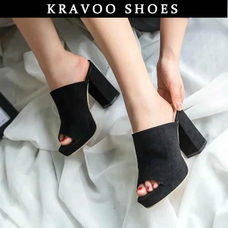 KRAVOO Shoes Women Leopard Peep Toe Female Slippers Black Casual Sandals Platform High Heel Plus Size Female Slipper 2023 Summer
KRAVOO Shoes Women Leopard Peep Toe Female Slippers Black Casual Sandals Platform High Heel Plus Size Female Slipper 2023 Summer