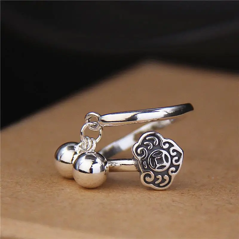 S925 Silver Wishful Ring Female Handmade Lucky Ancient Money Responsive Ring Opening Sterling Silver Ring Jewelry
S925 Silver Wishful Ring Female Handmade Lucky Ancient Money Responsive Ring Opening Sterling Silver Ring Jewelry