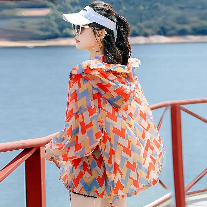 2022 Korean Summer Print Jacket Coat Women Loose Casual Bomber Jackets Thin Sunscreen Coats Female Outwear 3XL Clothes B47
2022 Korean Summer Print Jacket Coat Women Loose Casual Bomber Jackets Thin Sunscreen Coats Female Outwear 3XL Clothes B47