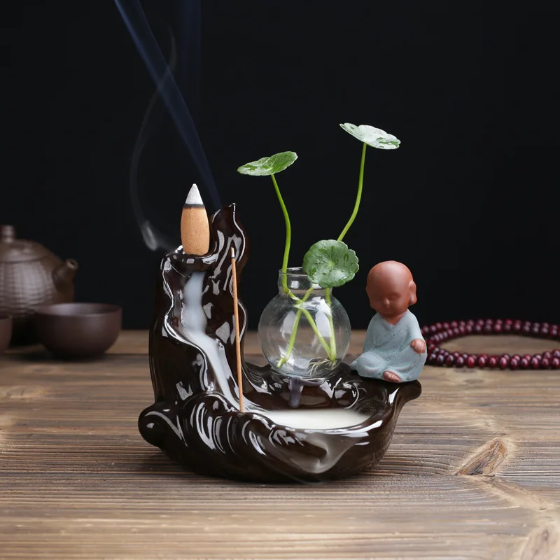 Ceramic boy backflow incense burner creative incense insert hydroponic green plant office furniture ornaments
Ceramic boy backflow incense burner creative incense insert hydroponic green plant office furniture ornaments