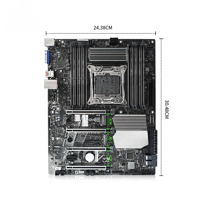 99 новая AMI C9X299 RPGF-L поддержка разгона Core i7 i9CPU 2066-контактный 4-картный графический