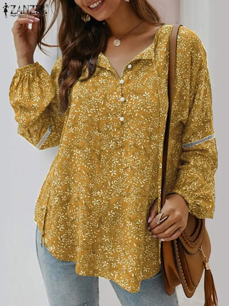 ZANZEA Spring Floral Printed Women Blouse Bohemian Fashion Casual Holiday Oversized Mujer Shirt Full Sleeve O-Neck Button Blusas
ZANZEA Spring Floral Printed Women Blouse Bohemian Fashion Casual Holiday Oversized Mujer Shirt Full Sleeve O-Neck Button Blusas