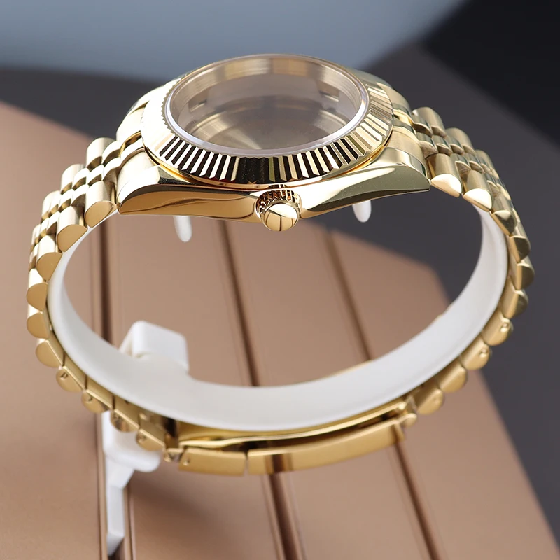 Gold 36mm 40mm Men Watch Case Mechanical Wristwatches Watchbands Sapphire Crystal Glass For Seiko NH35 NH36 Miyota 8215 Movement
Gold 36mm 40mm Men Watch Case Mechanical Wristwatches Watchbands Sapphire Crystal Glass For Seiko NH35 NH36 Miyota 8215 Movement