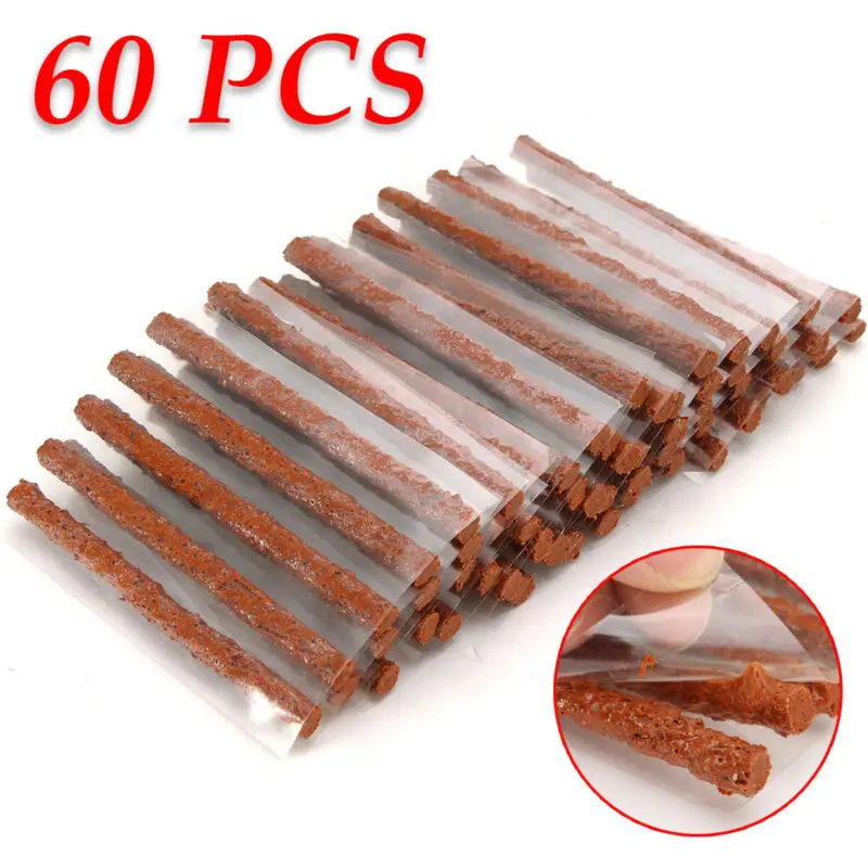 60Pcs Car Tubeless Tire Seals Repair Strips Stirring Glue For Tyre Plug Puncture Auto Motorcycle Tyre Repair Rubber Strip
60Pcs Car Tubeless Tire Seals Repair Strips Stirring Glue For Tyre Plug Puncture Auto Motorcycle Tyre Repair Rubber Strip