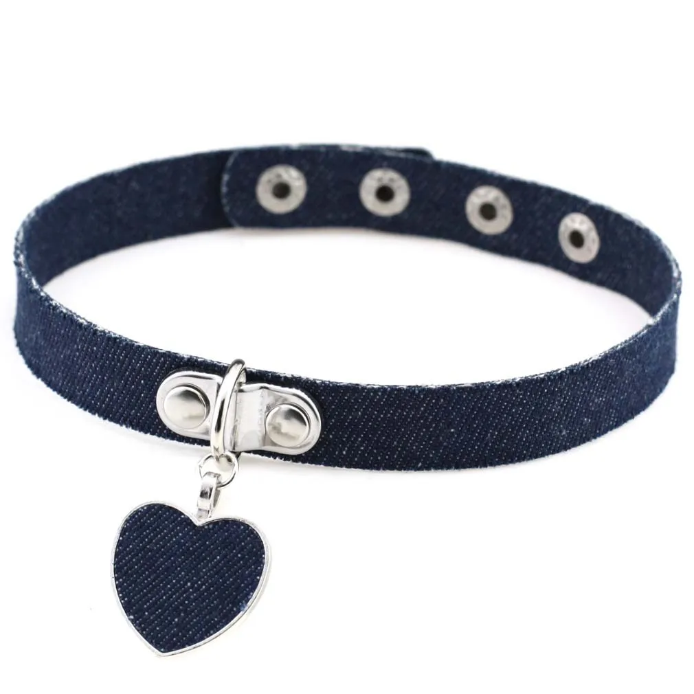 Harajuku Denim Collar Necklace Punk Ladies Heart Pendant Metal Chain Choker For Women Party Jewelry Neck Popular Accessories
Harajuku Denim Collar Necklace Punk Ladies Heart Pendant Metal Chain Choker For Women Party Jewelry Neck Popular Accessories
