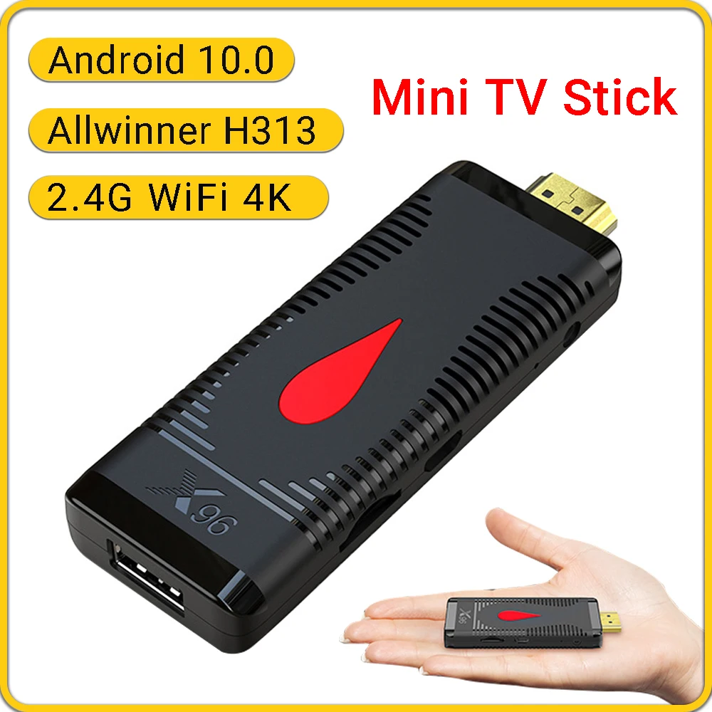X96 S400 Mini TV Stick Smart TV Box 2G 16G Android 10.0 Wireless 2.4G WiFi 4K H.265 HEVC Allwinner H313 Set Top Box Media Player 
X96 S400 Mini TV Stick Smart TV Box 2G 16G Android 10.0 Wireless 2.4G WiFi 4K H.265 HEVC Allwinner H313 Set Top Box Media Player