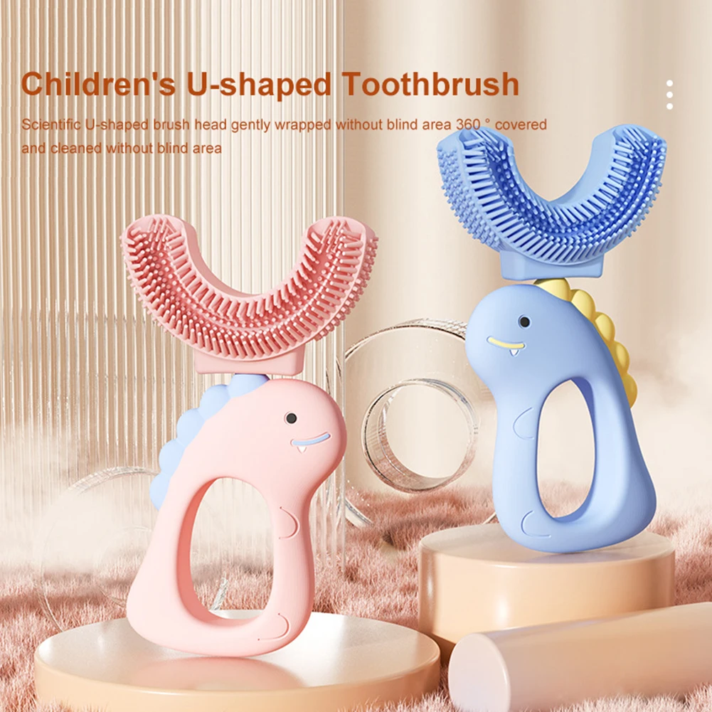 Baby Silicone Manual Toothbrush Children 360 Degree U-shaped Teethbrush Teethers Soft Infant Brush Kids Teeth Oral Care Cleaning
Baby Silicone Manual Toothbrush Children 360 Degree U-shaped Teethbrush Teethers Soft Infant Brush Kids Teeth Oral Care Cleaning