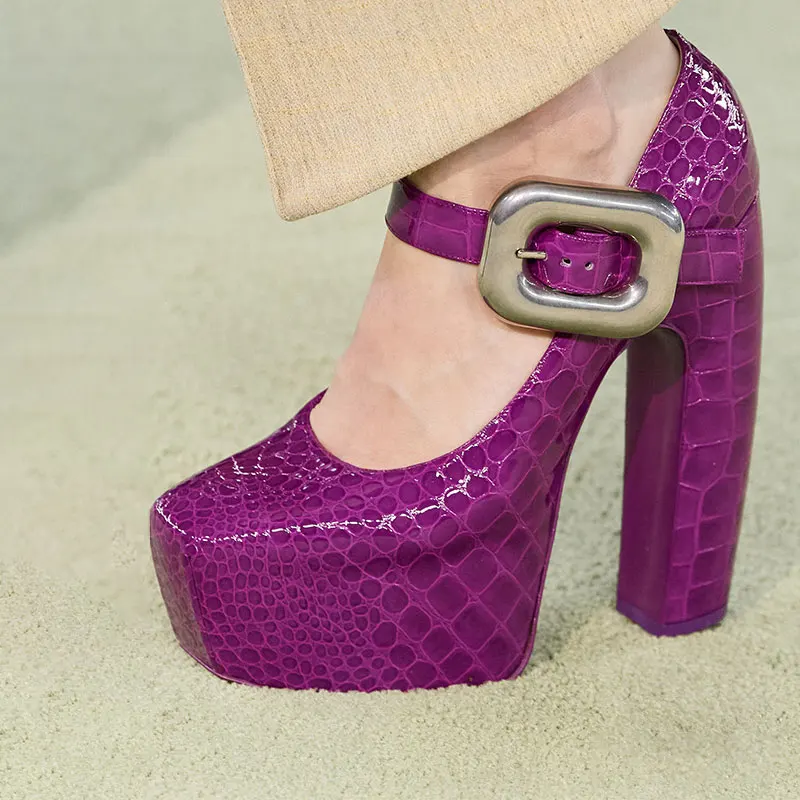 2022 New Sexy Crocodile Print Woman Pumps Strange Style High Heel Square Toe Platform Party Shoes Black Big Size Zapatos Mujer
2022 New Sexy Crocodile Print Woman Pumps Strange Style High Heel Square Toe Platform Party Shoes Black Big Size Zapatos Mujer
