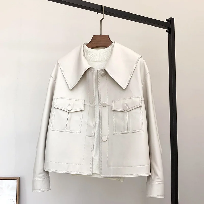 Quality Tops Women Fashion High Real Sheepskin Coat Spring Short Elegant Female Jacket Women's Coats Mujer Chaqueta
Quality Tops Women Fashion High Real Sheepskin Coat Spring Short Elegant Female Jacket Women's Coats Mujer Chaqueta