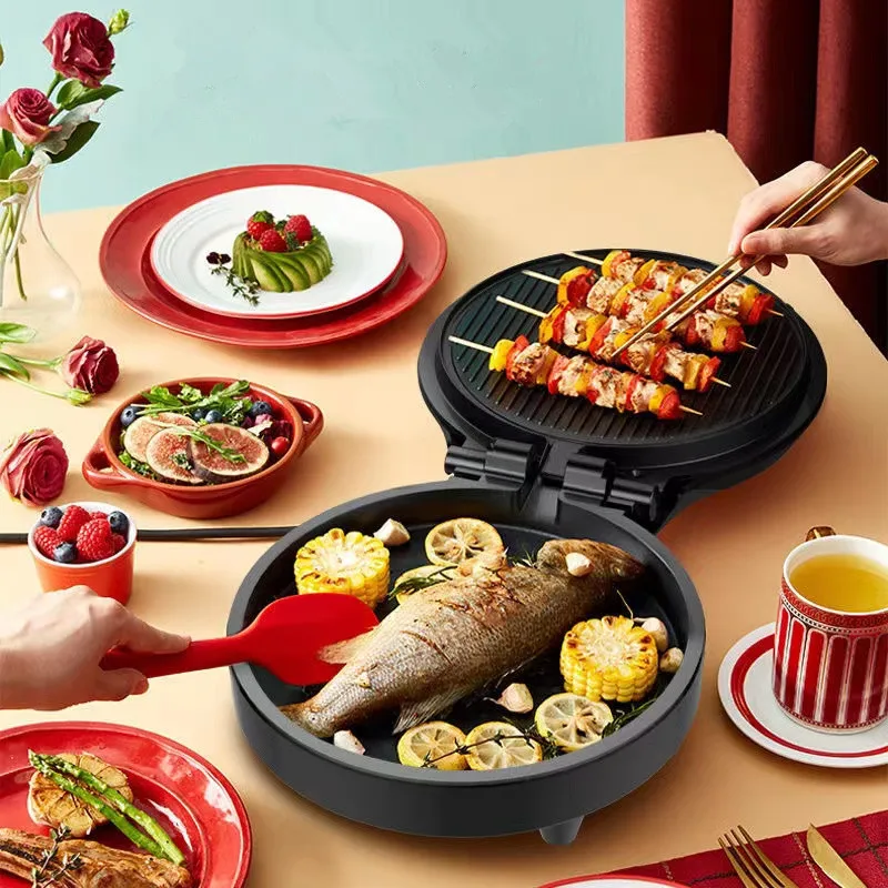 Electric Baking Pan Double-sided Heating Suspension Type Pancake Baking Machine Pizza Griddle Double-sided Baking Pan
Electric Baking Pan Double-sided Heating Suspension Type Pancake Baking Machine Pizza Griddle Double-sided Baking Pan