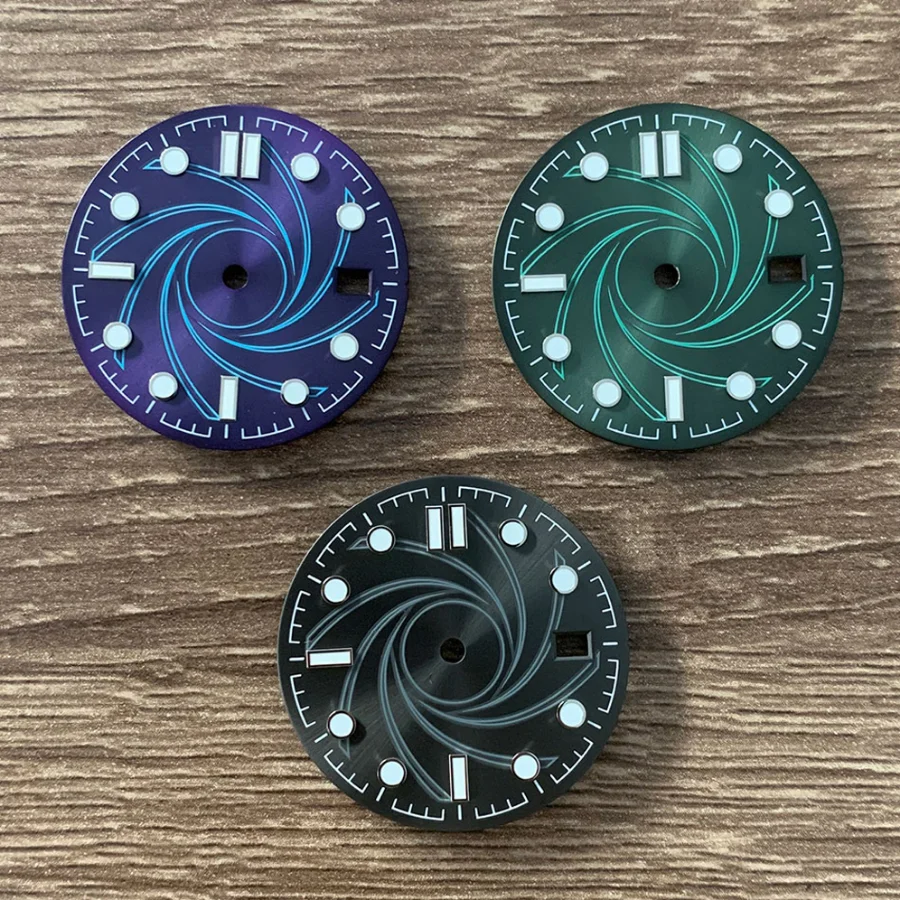 Watch Accessories 31.8MM Dial No Logo Blue Green Gray Green Luminous Dial Suitable for Japanese NH35/36/4R/7S Movement
Watch Accessories 31.8MM Dial No Logo Blue Green Gray Green Luminous Dial Suitable for Japanese NH35/36/4R/7S Movement
