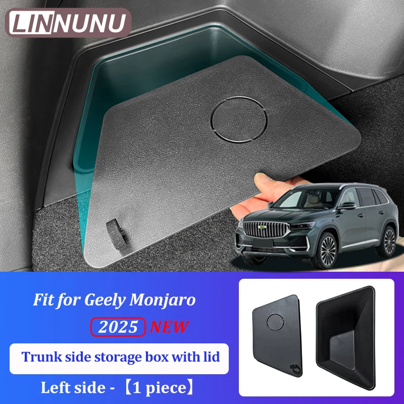 LINNUNU для Geely KX11 Monjaro 2022-2026 ящик для хранения багажника автомобиля с крышкой многофункциональный Manjaro аксессуары для интерьера Xingyue L
LINNUNU для Geely KX11 Monjaro 2022-2026 ящик для хранения багажника автомобиля с крышкой многофункциональный Manjaro аксессуары для интерьера Xingyue L