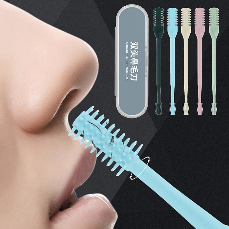 360 Degree Rotating Double Head Nose Hair Trimmer Nose Hair Removal Trimming Washable Portable Nose Ear Hair Trimmer Tools
360 Degree Rotating Double Head Nose Hair Trimmer Nose Hair Removal Trimming Washable Portable Nose Ear Hair Trimmer Tools