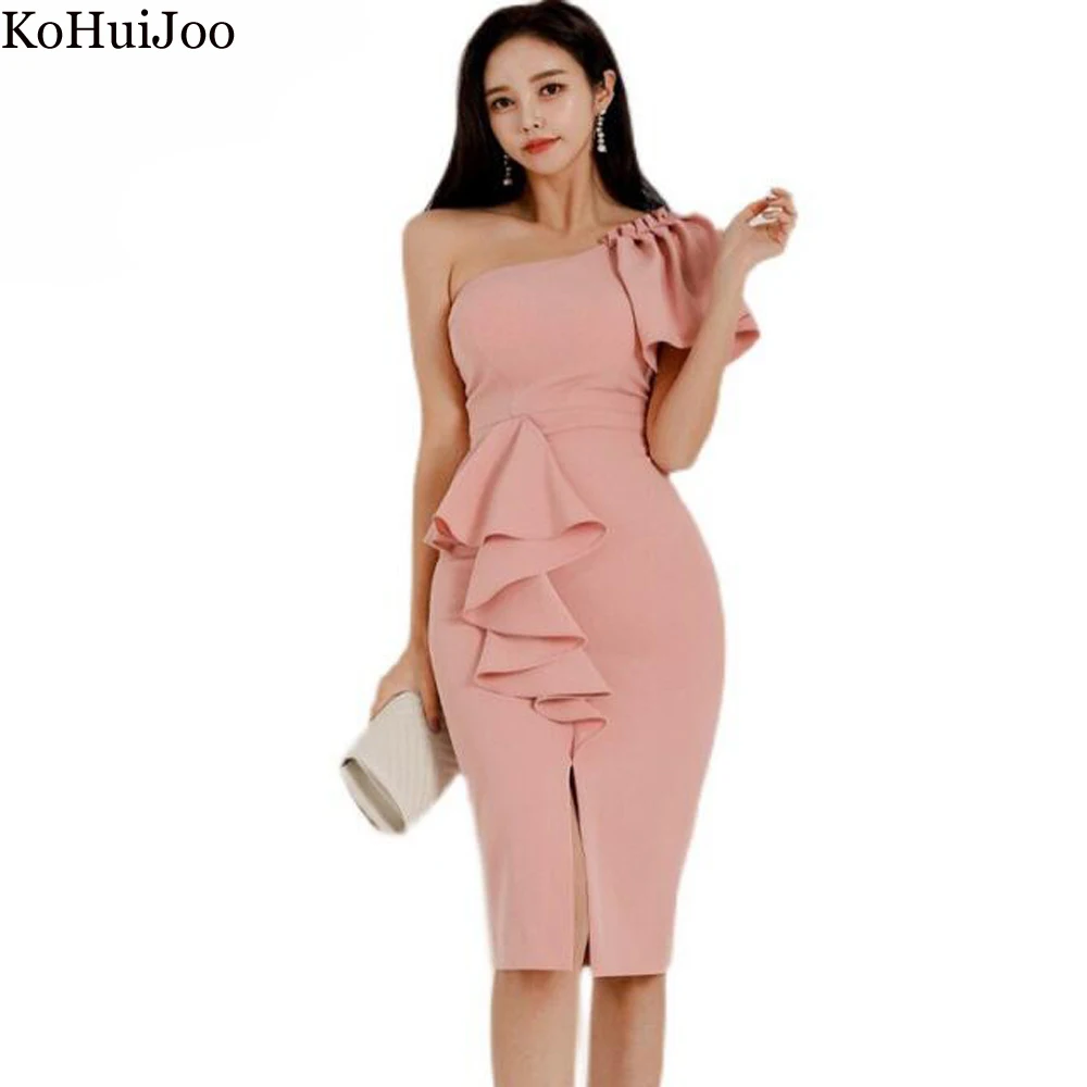 KoHuiJoo Sexy Ruffle Ladies Dresses 2022 Spring New Fashion Temperament Elegant Medium Long Slim Pencil Dress Party Dress
KoHuiJoo Sexy Ruffle Ladies Dresses 2022 Spring New Fashion Temperament Elegant Medium Long Slim Pencil Dress Party Dress