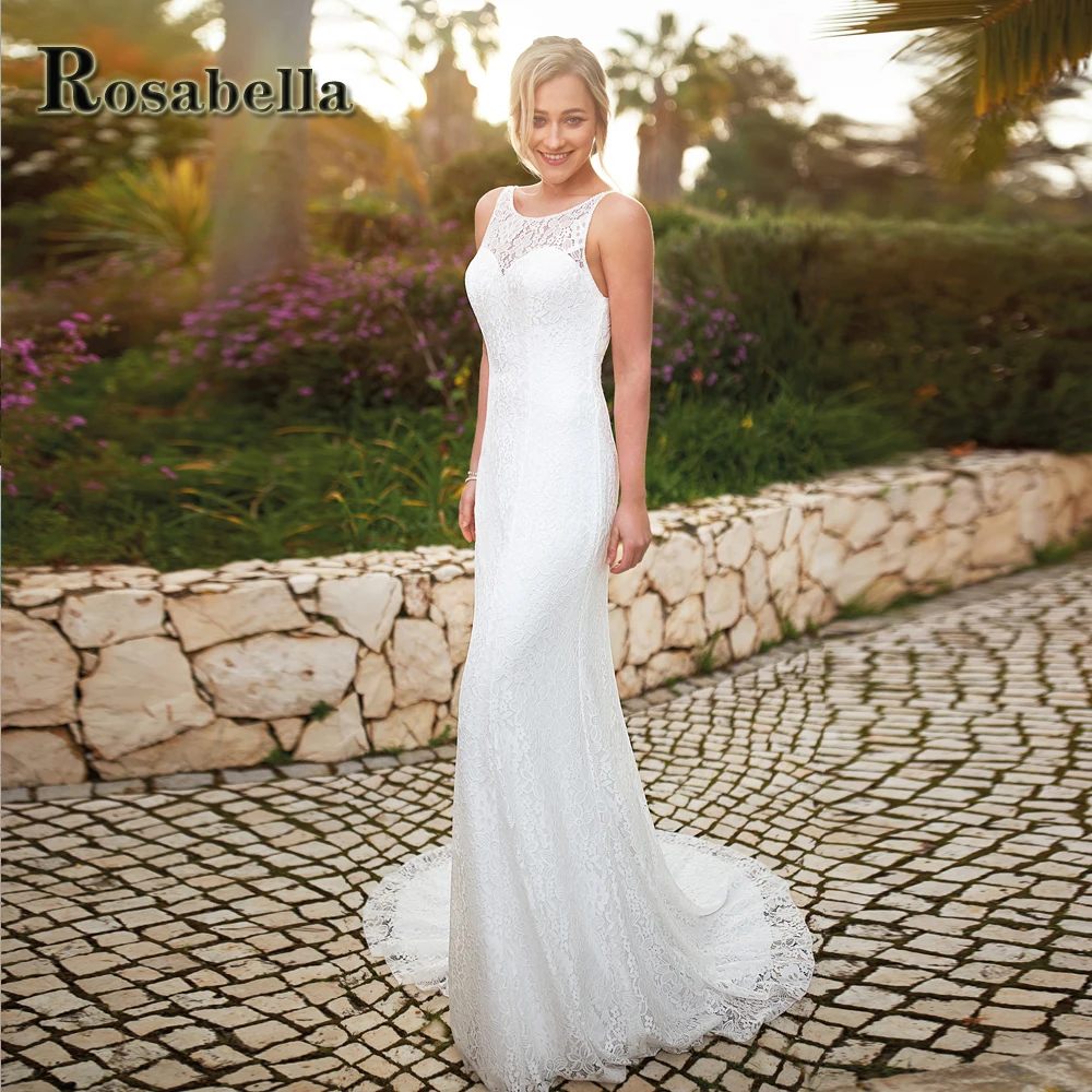 ROSABELLA Classic Backless Grid Wedding Dresses For Women Illusion Appliques Vestidos De Novia Brautmode Personised Plus
ROSABELLA Classic Backless Grid Wedding Dresses For Women Illusion Appliques Vestidos De Novia Brautmode Personised Plus