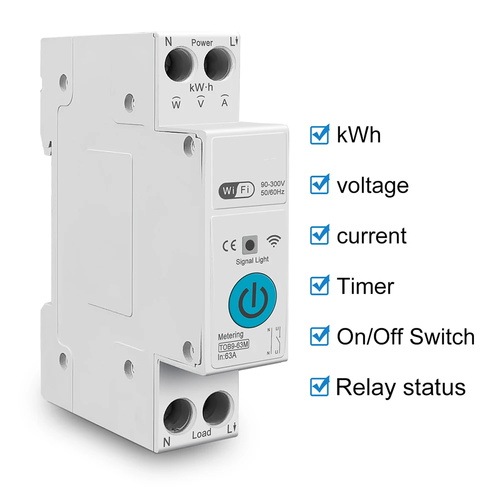 Factory Smart Switch WIFI Switch Energy Meter Energy Monitoring Operating Voltage Relay Last Status Remote On/off
Factory Smart Switch WIFI Switch Energy Meter Energy Monitoring Operating Voltage Relay Last Status Remote On/off