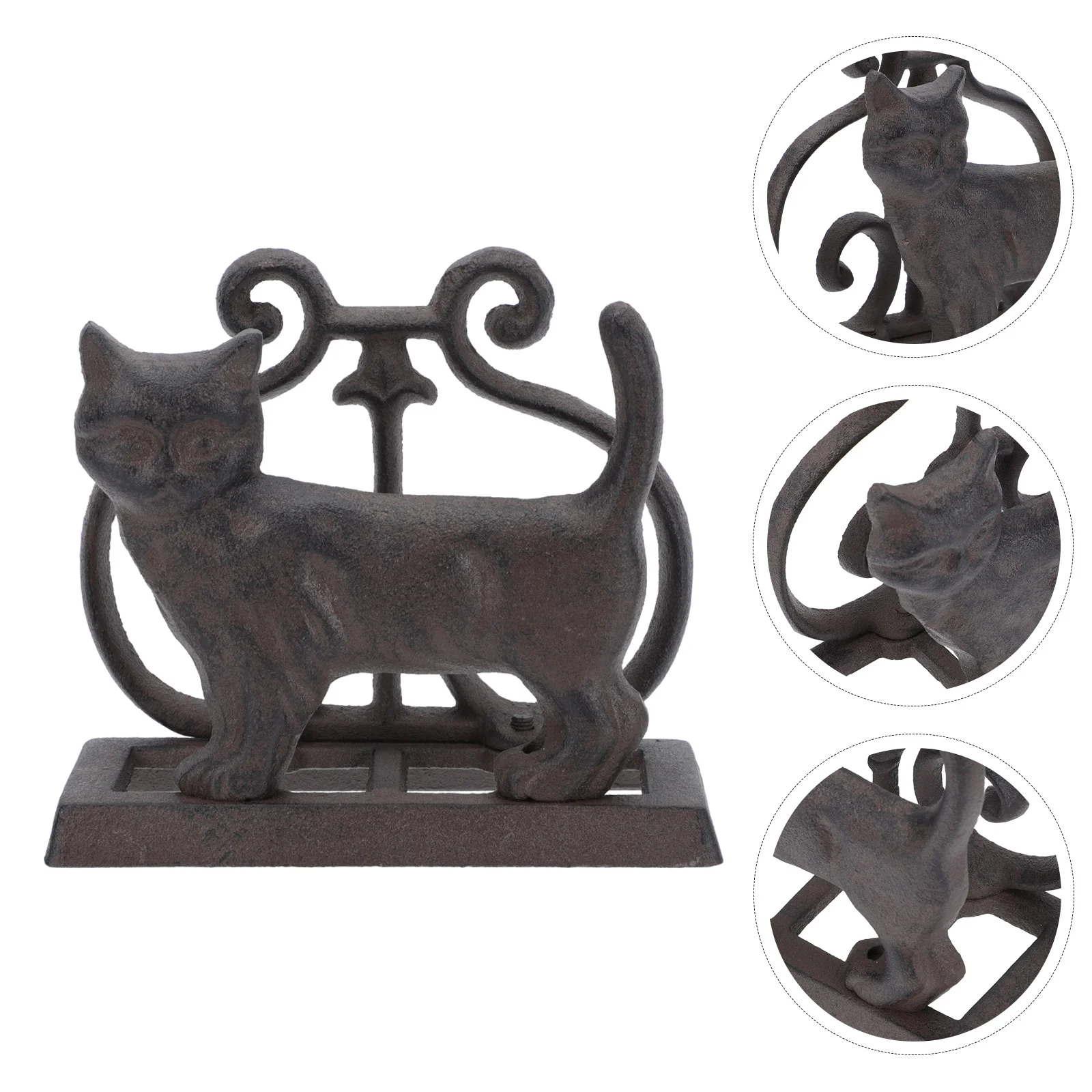 1pc Vintage Cast-iron Paper Towel Holder Cookbook Shelf Paperweight Desktop Decor
1pc Vintage Cast-iron Paper Towel Holder Cookbook Shelf Paperweight Desktop Decor