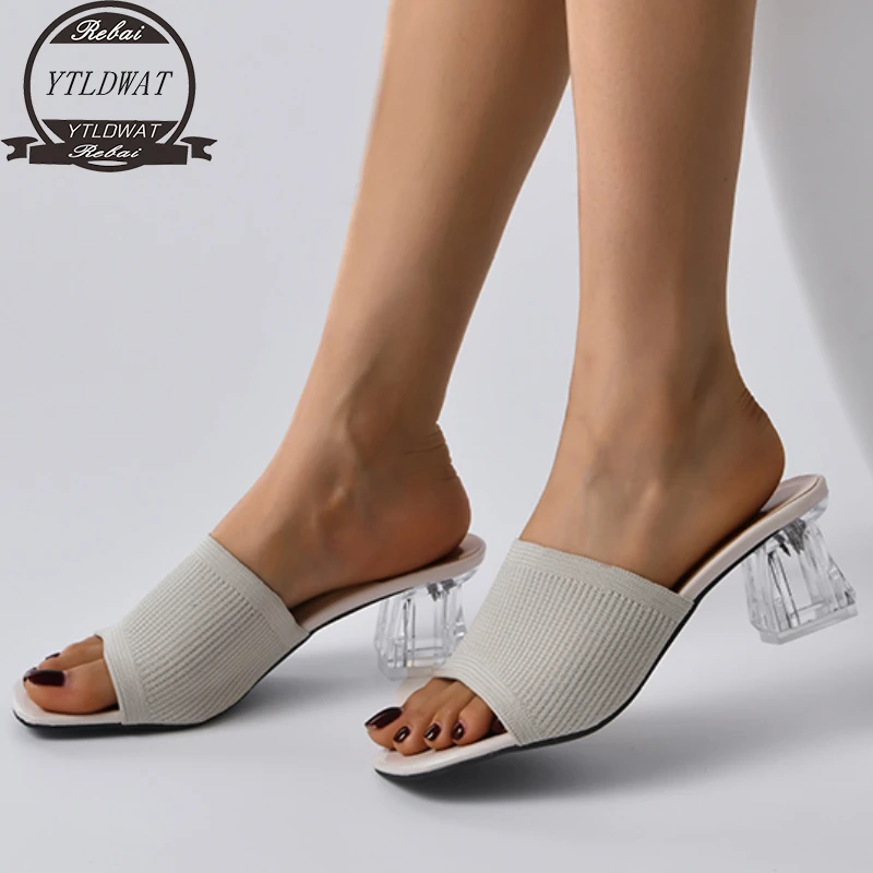 Square Toe Mesh Clear Heels Slippers Women 2022 Trend Summer Med Heels Sandals Women Slides Black YTLDWAT Dress Shoes Size 35-41
Square Toe Mesh Clear Heels Slippers Women 2022 Trend Summer Med Heels Sandals Women Slides Black YTLDWAT Dress Shoes Size 35-41