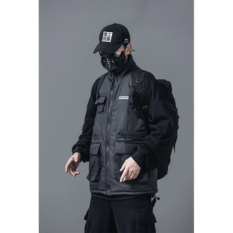 Fashion HIP HOP Winter Autumn Sleeveless Jacket Casual Techwear Cargo Multi-Pockets Jacket Zip Up Men Cotton Techwear Vest
Fashion HIP HOP Winter Autumn Sleeveless Jacket Casual Techwear Cargo Multi-Pockets Jacket Zip Up Men Cotton Techwear Vest