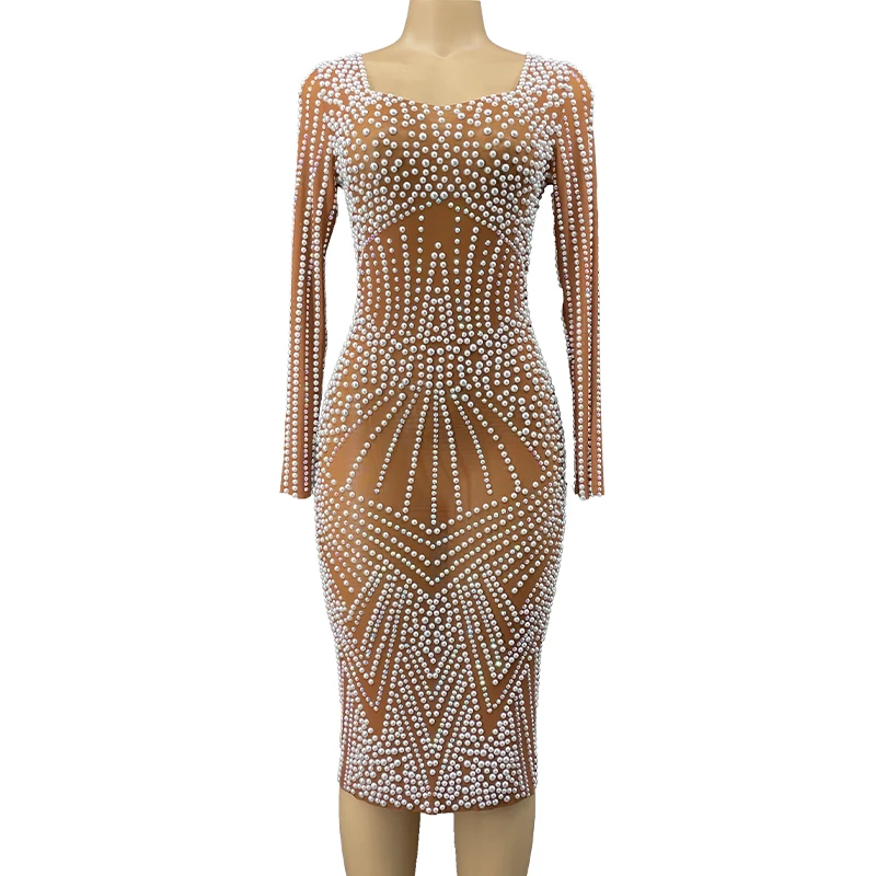Стразы, сексуальное коричневое прозрачное Сетчатое платье с жемчугом, вечерний клубный костюм на день рождения, женская одежда для шоу певи...
Стразы, сексуальное коричневое прозрачное Сетчатое платье с жемчугом, вечерний клубный костюм на день рождения, женская одежда для шоу певи...